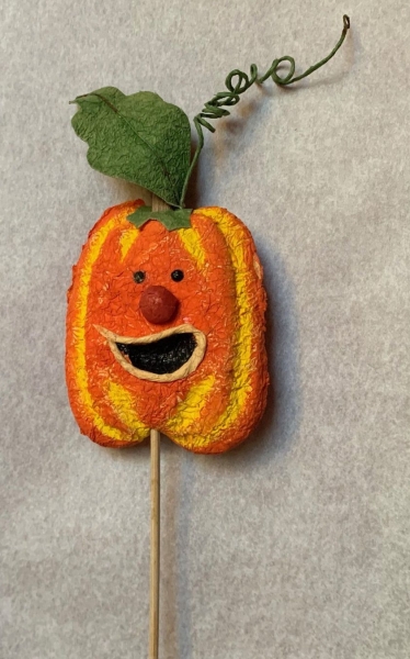 Halloween-Pick Kürbisfigur